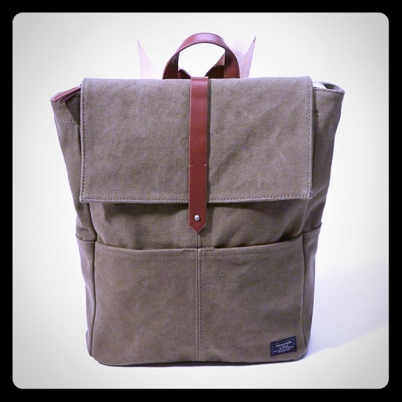 olive canvas backpack